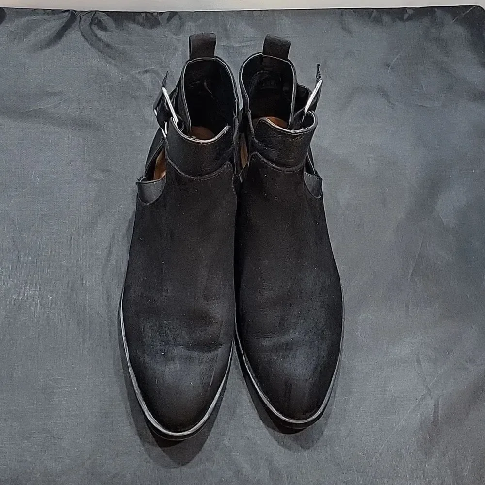 ZARA TRAFALUC ADJUSTABLE BUCKLE CLOSURE ANKLE BOOT